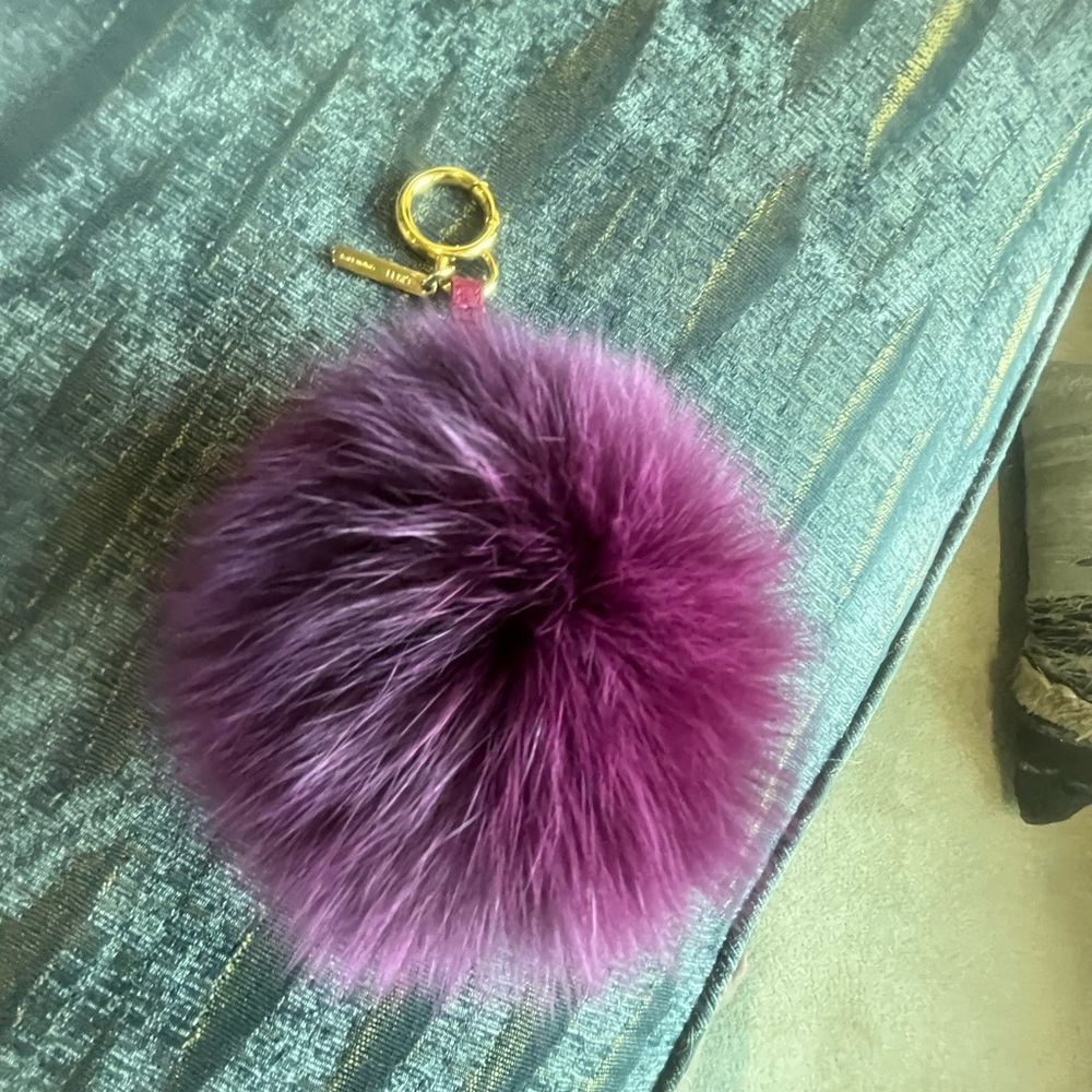 Fendi Purple Fur Pom Pom Keychain FINAL MARK DOWN♦️ Delist